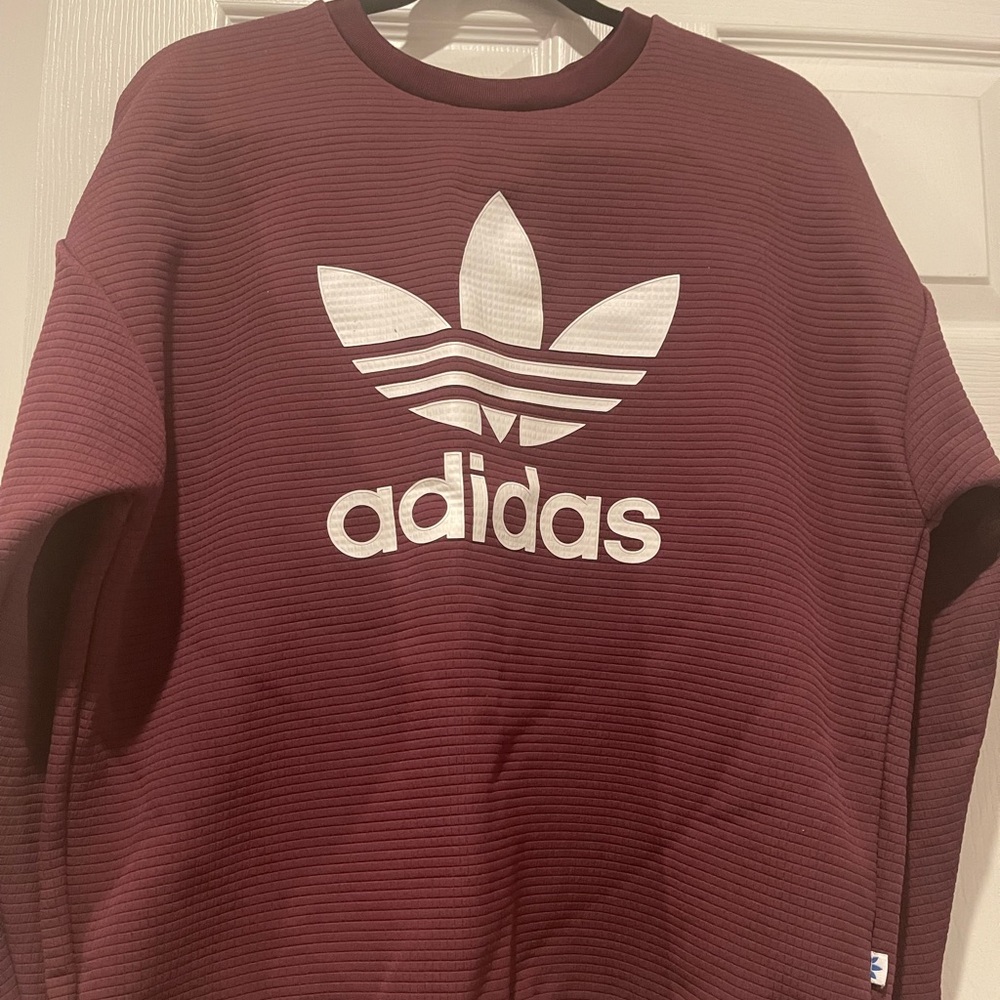 Adidas Burgundy Crewneck